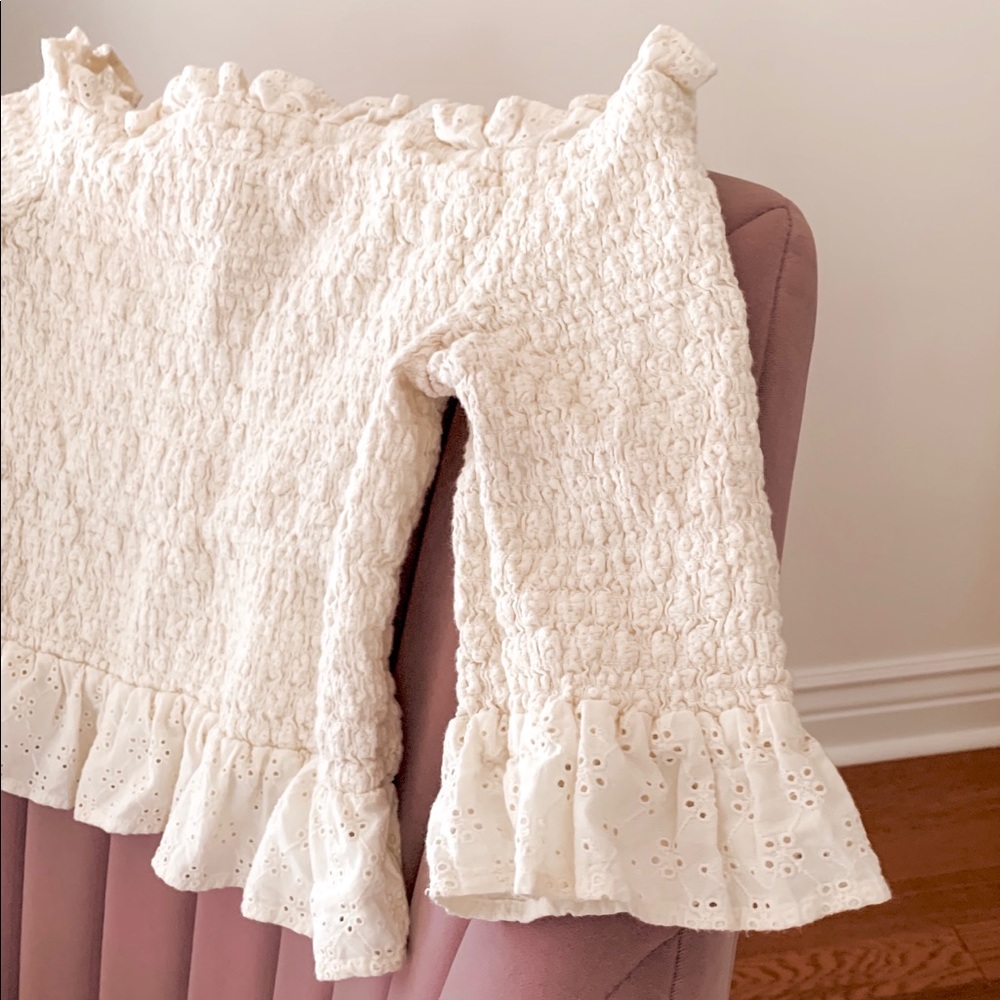 “Vintage” American Eagle Textured Crop-Top